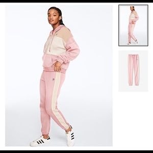 PINK Colorblock Pullover/pants large